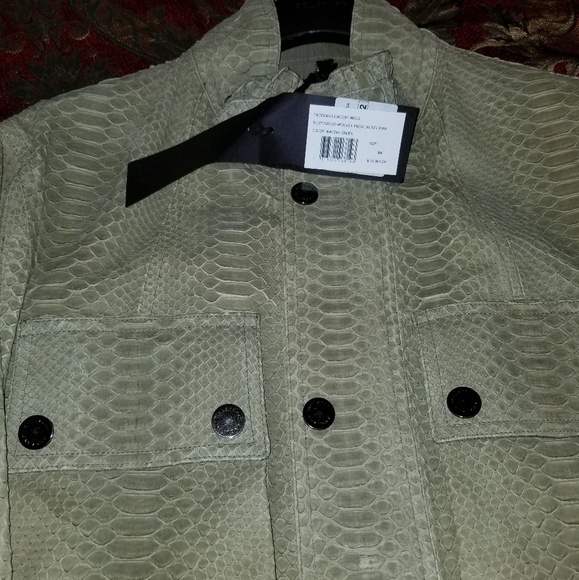 Belstaff Exotic Skin Men's Leather Jacket - Picture 4 of 4